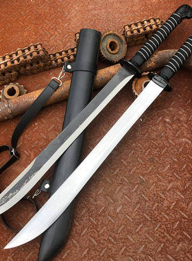 直刀野外练习开山刃高硬度自驾生存刀钢刀开路山刀武术大刀未开刃