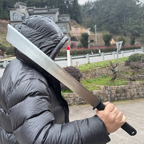 砍柴刀高锰钢斩马刃砍树专用刀武侠野外长款短刀开山唐横刀未开刃