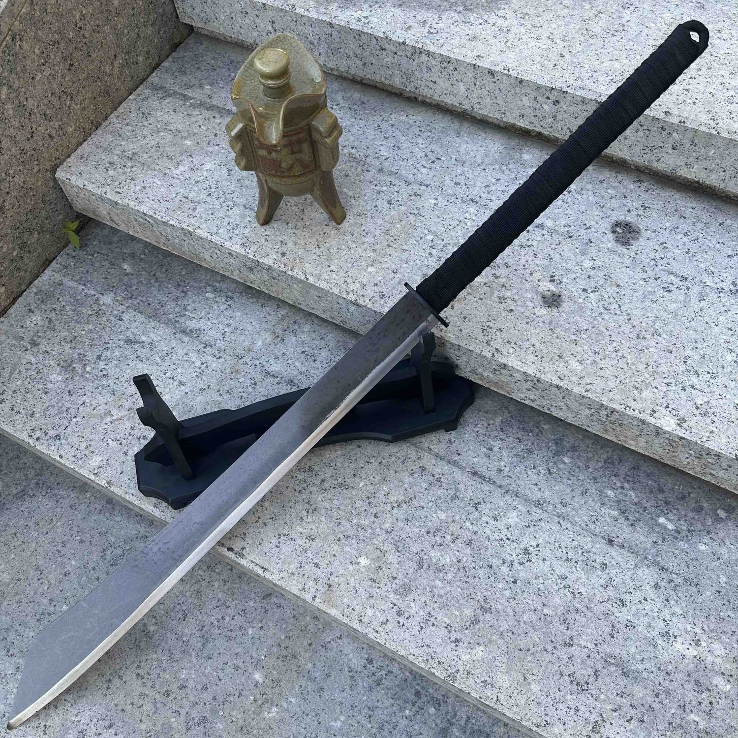 唐刀训练武侠宝剑自驾镇宅野营唐横刀生存高锰钢高硬度收藏未开刃