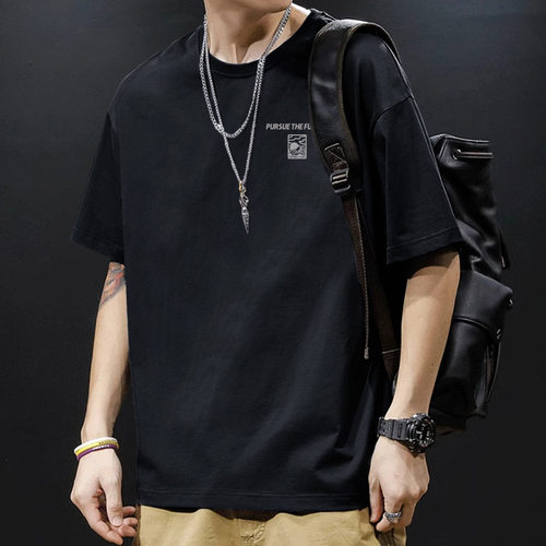 纯棉潮牌短袖恤男夏季