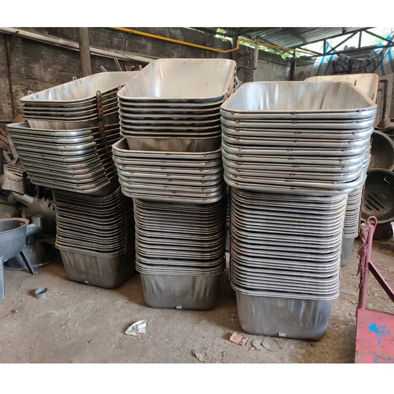 加厚小推车车斗农家用斗车车斗独轮车两轮手推车二轮工地车铁斗箱