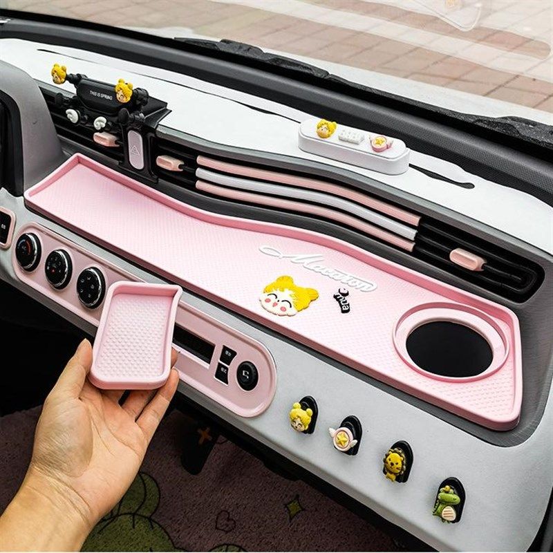 五菱宏光mini中控仪表台垫垫马卡龙ev防滑垫车内布置配饰台面遮光