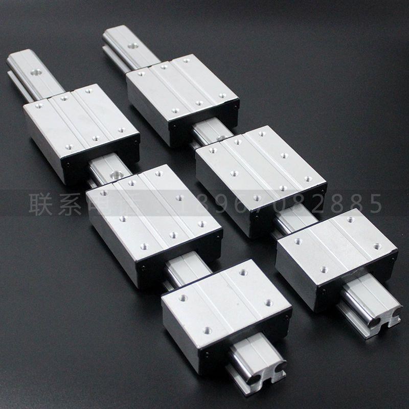 外置双轴心直线导轨滑台LGD6 8 10 12 16方型轨道精密滑轨工作台