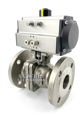 气动不锈钢法兰球阀Q641F-16P AT/GT快速切断球阀耐腐蚀DN15DN200