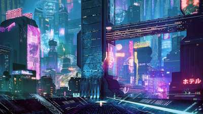 KitBash3D赛博朋克cyberpunk场景模型资产ue4/c4d/max/maya/blend