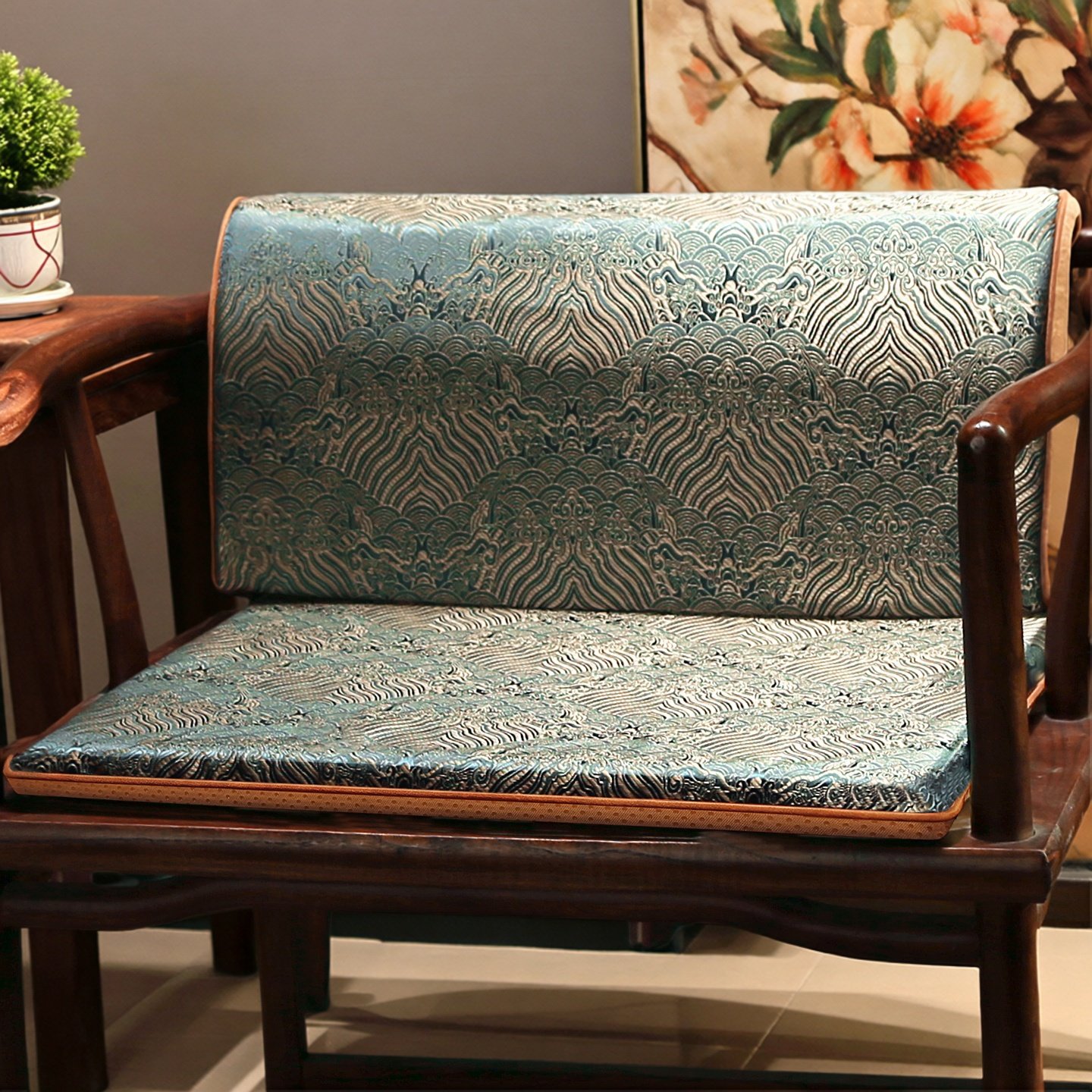 新中式红木椅子坐垫实木沙发垫靠垫圈椅茶椅腰靠太师椅垫屁垫腰垫,居家布艺,腰靠垫,淘宝优惠券,粉丝福利购,淘宝优惠卷