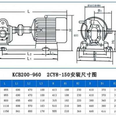 新品沪一 kcb300 2cy1836齿轮泵 kcb输油泵