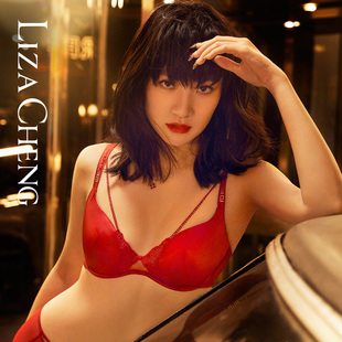 Liza 文胸LB00085 Cheng嫁衣系列过年本命年结婚红色内衣蕾丝薄款