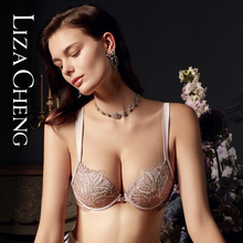 Liza Cheng法式甜心系列立体刺绣蕾丝上托文胸薄款内衣女LB00161