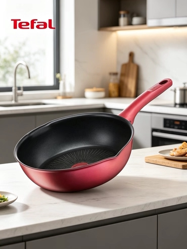 法国产特福平底锅 t-fal红点Tefal燃气灶电磁炉汤煎炒炖不粘锅具