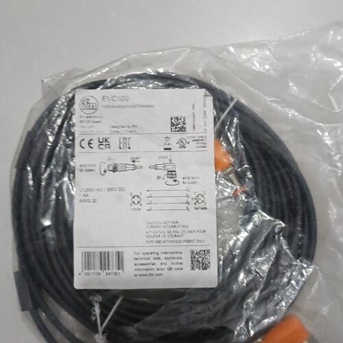 议价易福门传感器线缆10米EVC109，M12公母头，可维修