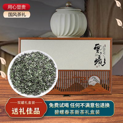 碧螺春绿茶茶叶礼盒装正宗2025新茶高山云雾浓香型高档送礼送长辈