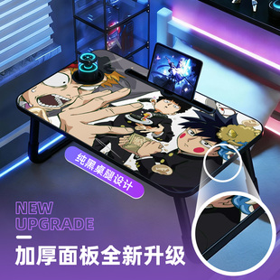 床上小桌子儿童学习写作业书桌家用笔记本电脑桌客厅可移动餐桌免安装可折叠办公桌飘窗懒人桌可来图定制