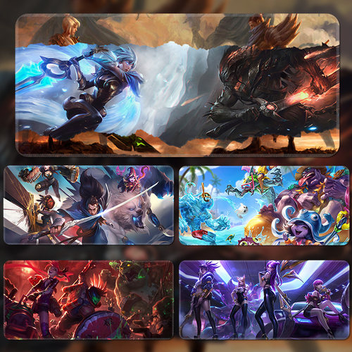 超大号游戏鼠标垫子加厚LOL英雄联盟网吧办公桌垫定制电竞键盘垫