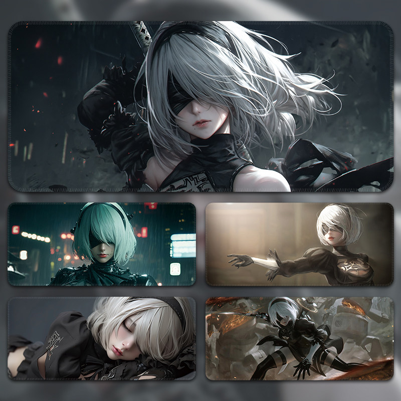 滑鼠垫超大尼尔机械纪元2B宿舍电竞游戏专用滑鼠垫定制电脑桌面垫