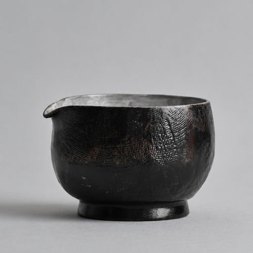 向美乌漆粗陶抹茶碗公道杯