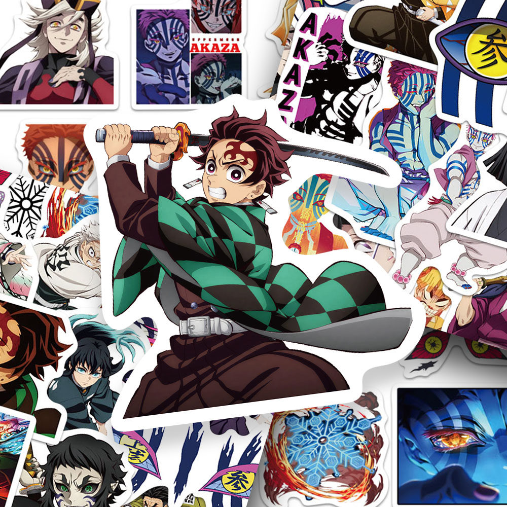 100张鬼灭之刃无限城篇贴纸卡通动漫手账手机壳笔记本装饰贴画diy,文具电教/文化用品/商务用品,贴纸/立体贴纸,淘宝优惠券,粉丝福利购,淘宝优惠卷