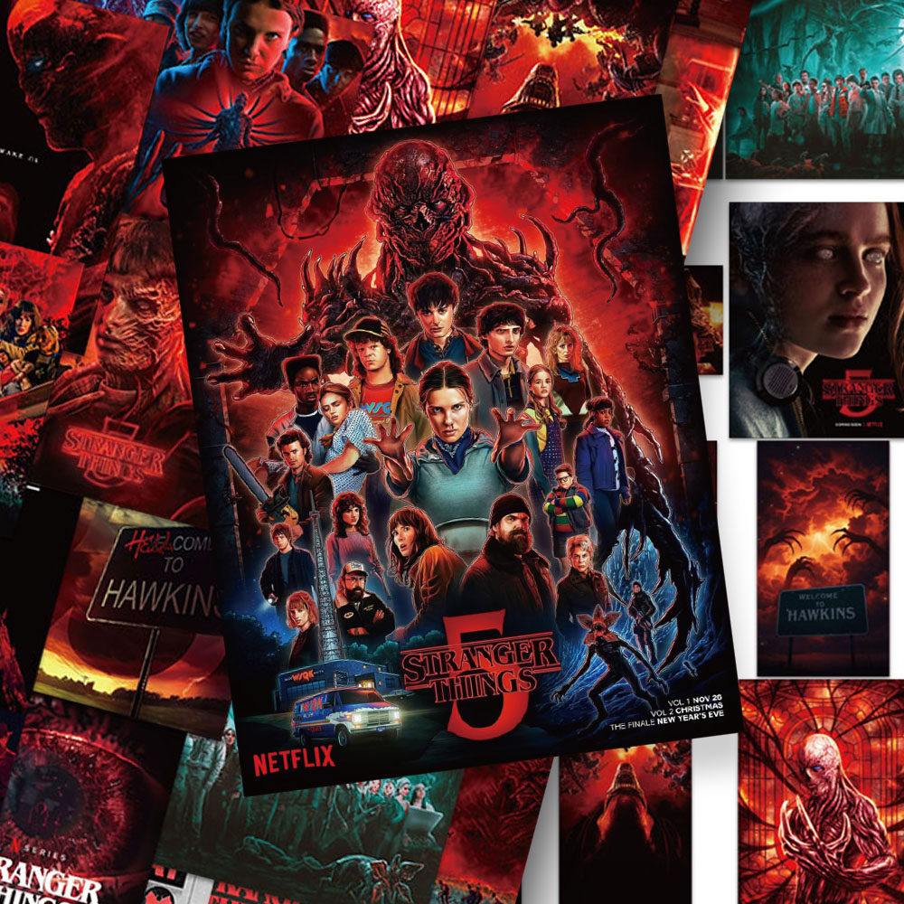 108张怪奇物语第五季贴纸卡通手账手机壳笔记本桌面装饰防水贴画,文具电教/文化用品/商务用品,贴纸/立体贴纸,淘宝优惠券,粉丝福利购,淘宝优惠卷