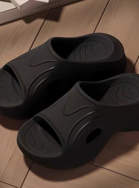 7cm厚底高跟拖鞋女士夏季外穿时尚2024新款超火一字拖沙滩鞋防滑