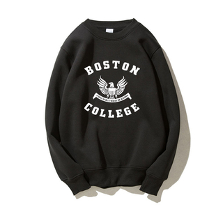 Boston College波士顿学院卫衣圆领套头秋冬季加绒加厚潮品外套