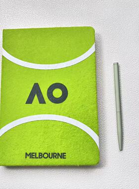 a5毛毡横线页笔记本学生用加厚本子运动风记事本绿色创意日记本