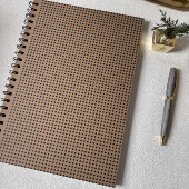 外贸a4大厚线圈横线本记事本简约牛皮纸硬壳笔记本学生用大本子