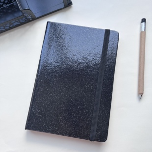 外贸a5简约加厚横线本高颜值笔记本子金葱纯色记事本横格日记本子