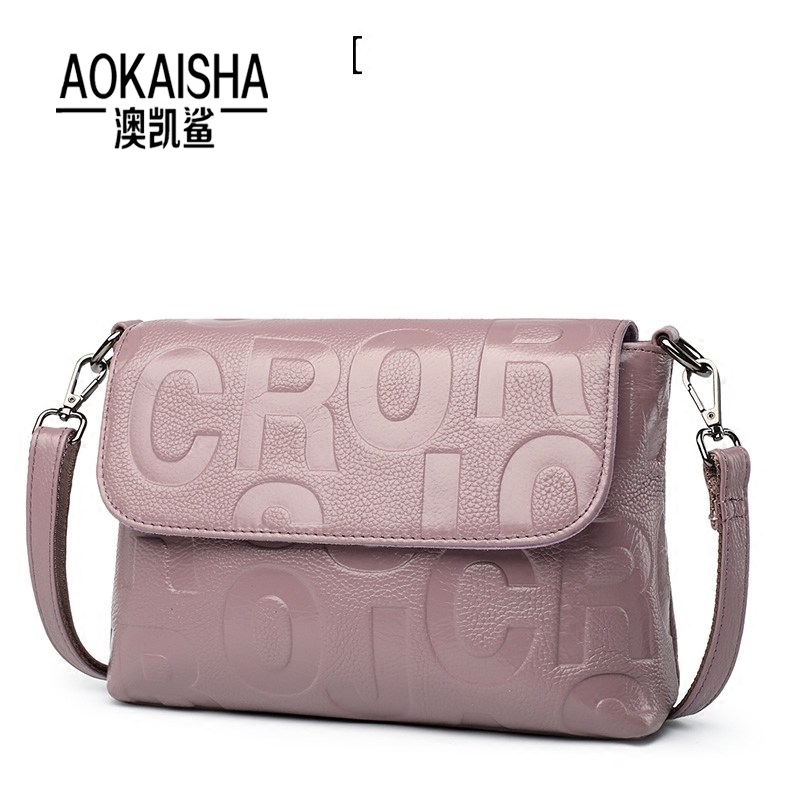 AOKAS AD12ÕæÆ¤Å®°üпî×Öĸµ¥¼ç°üÍ·²ãţƤ°Ù´îб¿æ°üŮС°ü°ü