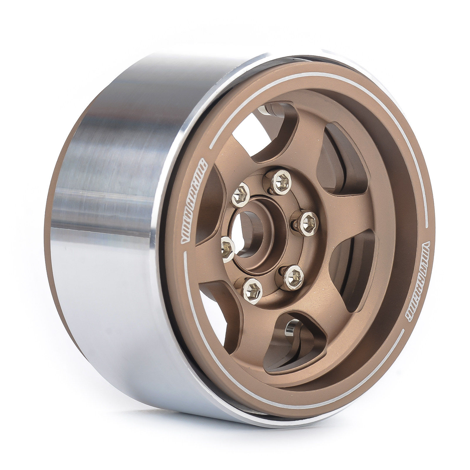 1.9寸仿真攀爬车 TE37竞速金属轮毂 fms trx4 vph10 cj7 1/10通用