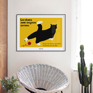 燕尾服猫 趣味卡通可爱的动物橙色拍照道具咖啡奶茶店活动推荐