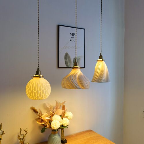 北欧日式复古卧室床头灯餐厅陶瓷