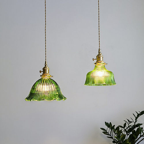 餐厅小吊灯北欧现代简约卧室玻璃