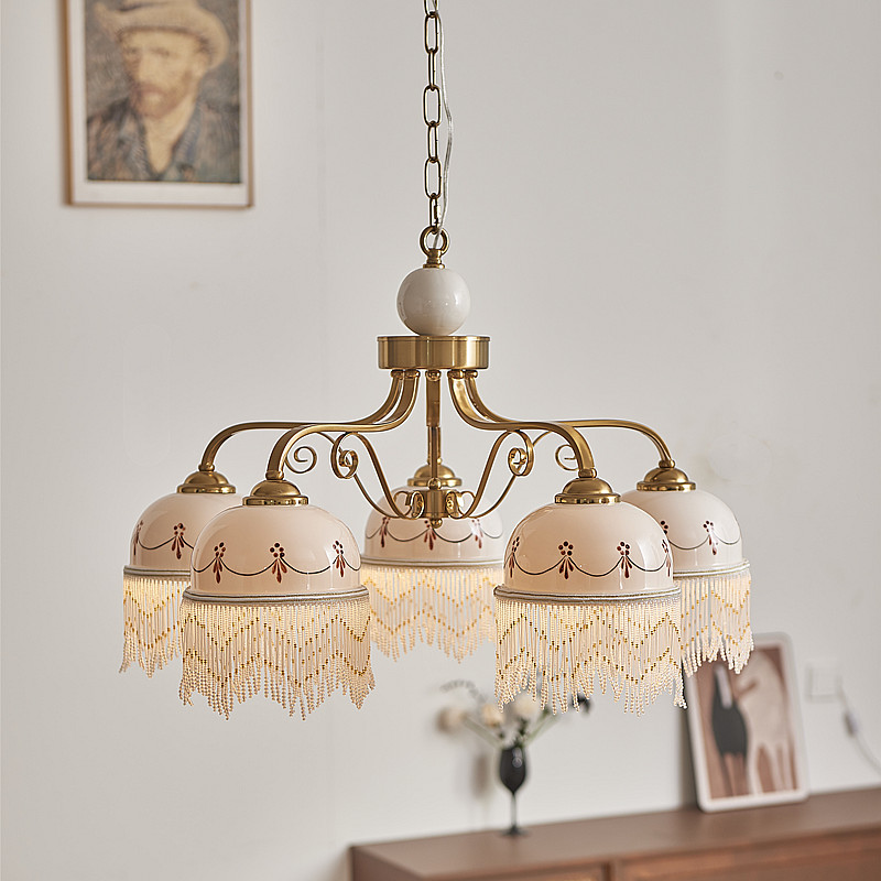 法式复古中古风客厅吊灯