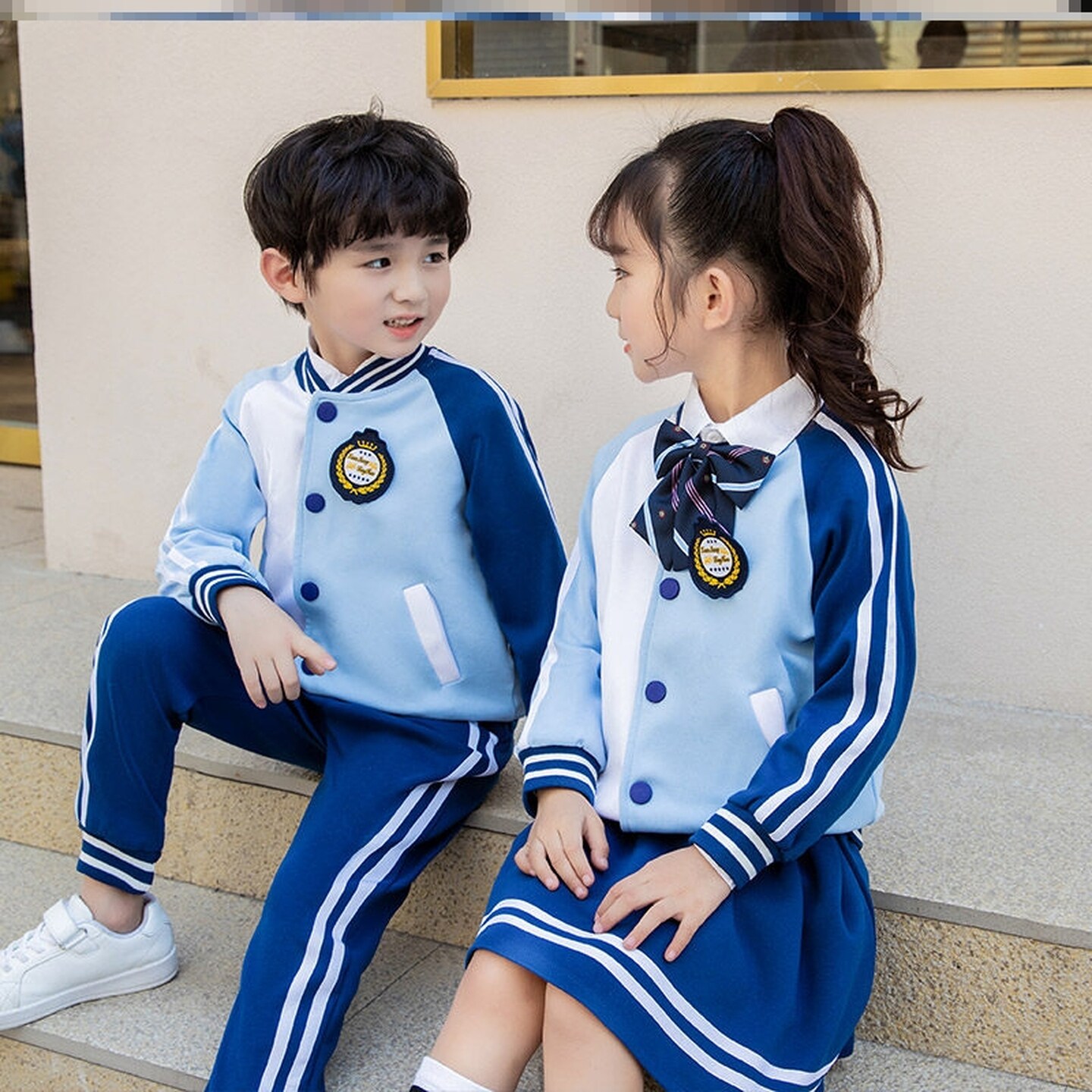 小学生班服夏季套装运动套装中小学生休闲棒球运动马甲耐脏校园
