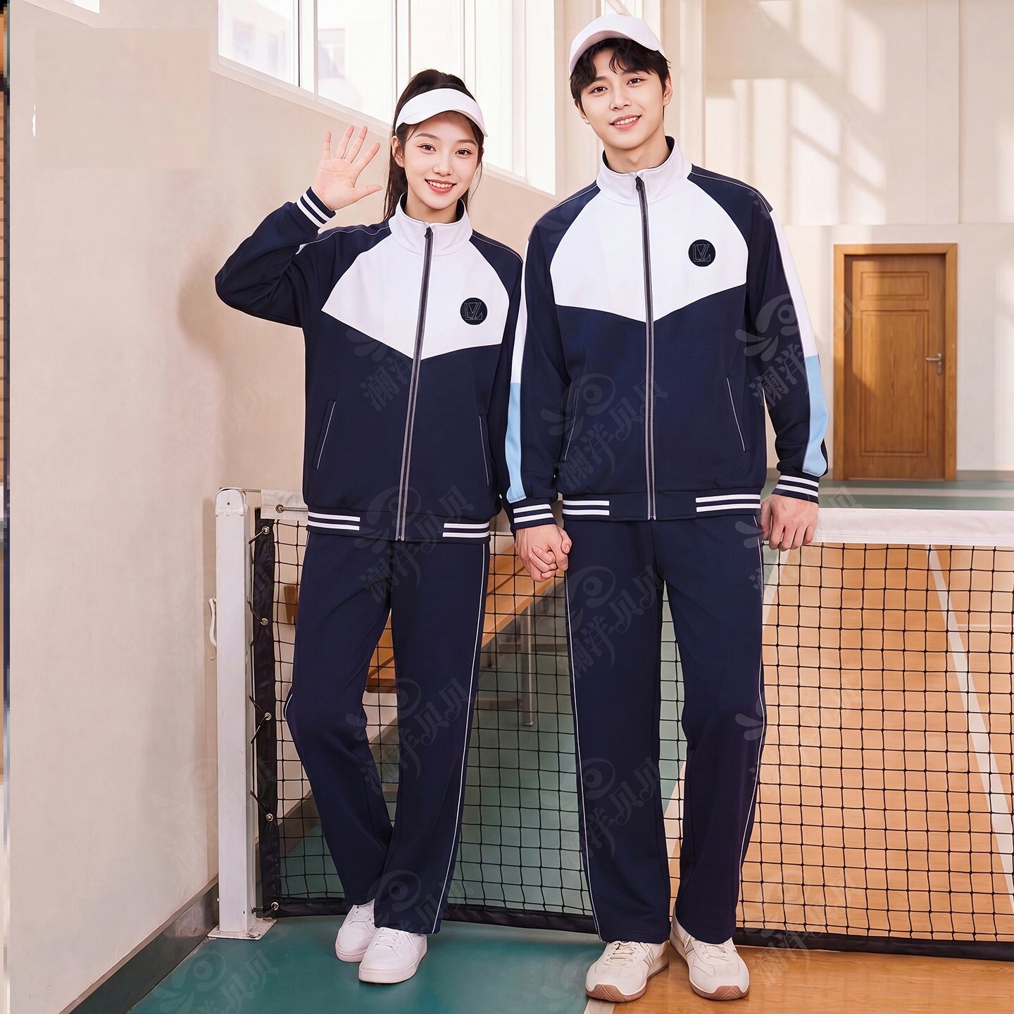 辽宁省沈阳市法库县中学生春秋季校服第一款儿童高中生运动班服