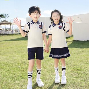 小学生校服连衣裙男女童薄款儿童长裤教师班服夏装短裙夏季套装