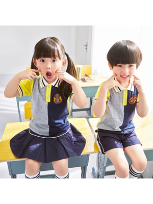 幼儿园园服夏装班服小学生校服儿童夏天运动套装英伦风毕业服夏季