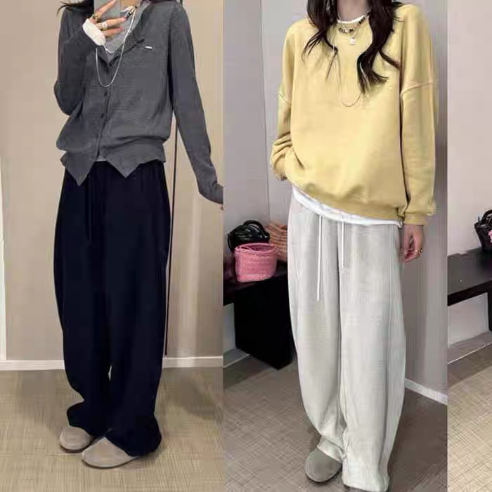 王炸裤型！Cay结构感弯刀裤~暗纹磨毛~醋酸羊毛~缝前移毛呢休闲裤