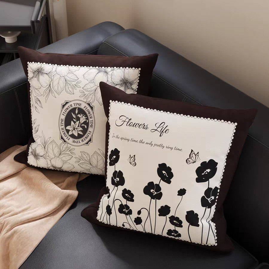 法式复古抱枕套含芯轻奢客厅沙发靠背卧室床头飘窗靠枕靠垫可拆洗