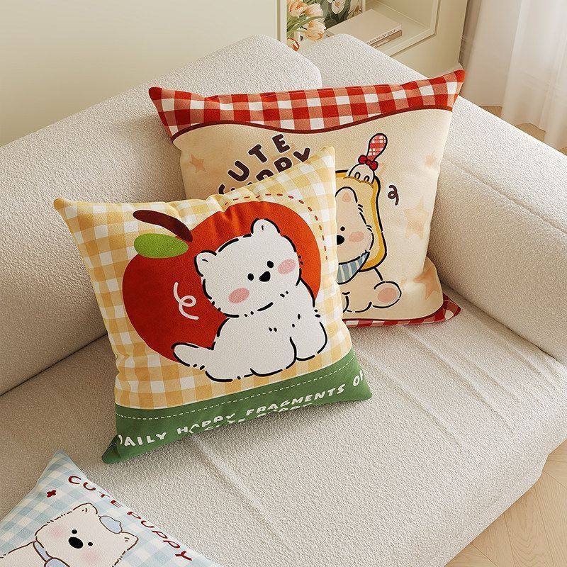 新款卡通抱枕客厅沙发枕头套正方形飘窗靠垫可爱儿童卧室床头腰枕,居家布艺,靠垫/抱枕,淘宝优惠券,粉丝福利购,淘宝优惠卷