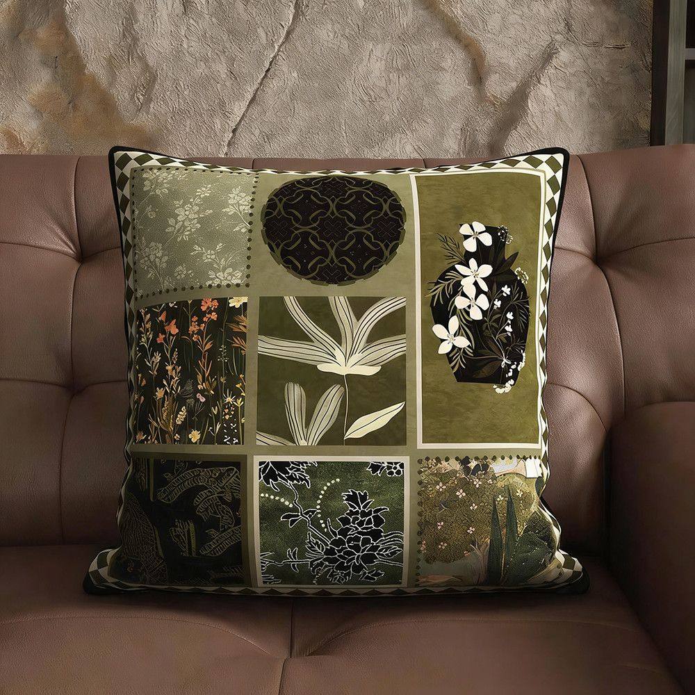 中古风沙发抱枕法式复古轻奢高级感客厅靠枕房间床上欧式腰靠垫