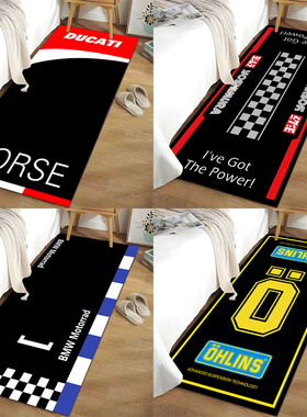 机车展示地垫川崎宝马杜卡迪本田阿普利亚哈雷摩托车队专用地毯