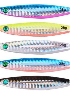 远投路亚饵7g10g14g17g28g40g仿生硬饵江河海洋垂钓诱饵铅鱼铁板