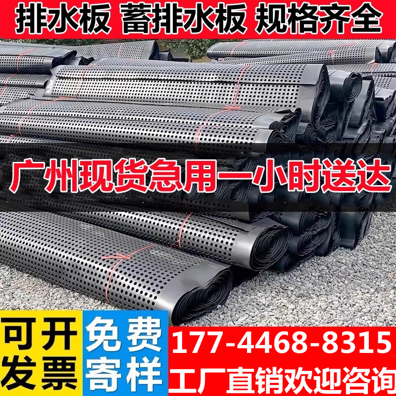 排水板塑料蓄水板屋顶绿化楼顶花园凹凸型塑料阻根防滤水板疏水板