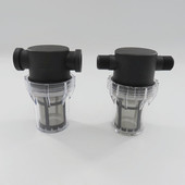 塑料透明过滤器管道过滤毛发收集大流量养殖水族钢网滤芯