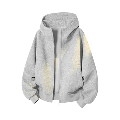 NOTTOMAD 高街美式连帽卫衣潮流宽松休闲男生上衣开衫拉链外套