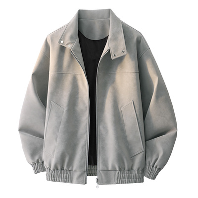 美式经典新款港风皮夹克外套