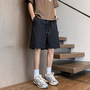 宽松五分裤 美式 百搭运动休闲裤 夏季 抽绳短裤