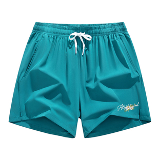 XUT 美式高街复古篮球透气字母印花健身三分运动短裤