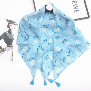 特价春假旅游轻柔薄款披肩90X90cm大方巾丝巾女围巾秋冬百搭妈妈